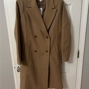 Gap Women's Tan Double-Breasted Coat